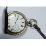 19th century German 900 silver full hunter pocket watch by Camerer Kuss & Co