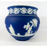 Adams blue and white Jasper jardiniere,