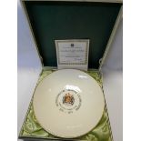 A Minton Borough of Newcastle Under Lyne Octo Centenary Charter Celebration Minton bowl in box