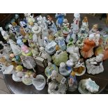 A large collection of musical figure ornaments