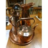 Small copper kettle,
