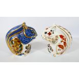 Two Royal Crown Derby paperweights,