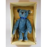 A Steiff 1908 replica blue jointed Teddy Bear, Steiff Club Limited Edition 1994,