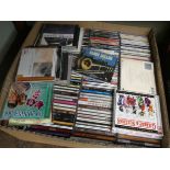 Two large boxes of approximately 300 CD's