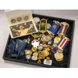 Assorted medals and badges