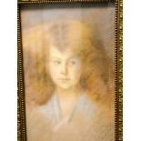 A pastel portrait of Princess Marie José of Belgium, the last Queen of Italy,