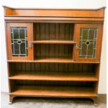 1920's Arts & Crafts oak bookcase,