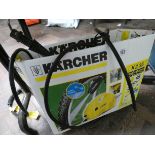 A Karcher pressure washer