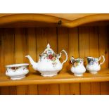 A Royal Albert, Old Country Roses, tea set,