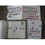 Three large albums containing mostly European and foreign stamps,
