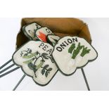 6 cast iron garden Vegetable flower bed signs