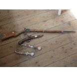 Replica flintlock pistol,