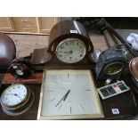 Westminster chiming mantel clock, ships clock,