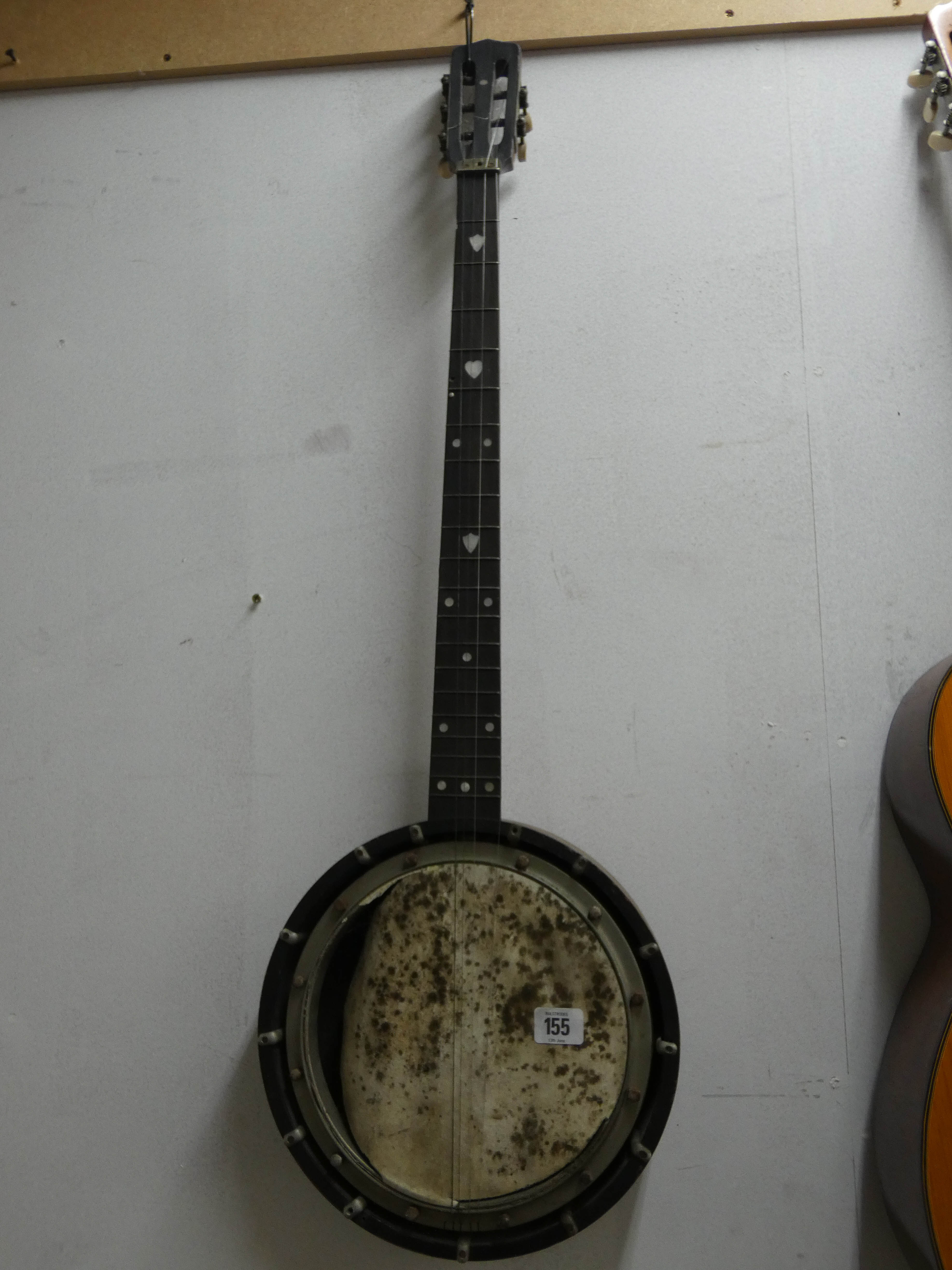 An old Banjo as found