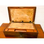 A large Victorian mahogany writing box