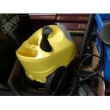 A Karcher steam cleaner