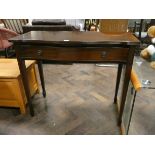 A Georgian style mahogany serpentine front hall table,