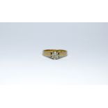 A 9ct diamond solitaire ring, ring size L 1/2, approximate weight 2.