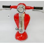 Vespa Scooter retro novelty red table lamp - modelled as the front fairing of a scooter