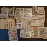 A large acclimation of Commonwealth stamps contained within ten stock books and albums,