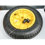 A new pneumatic tyre wheelbarrow wheel with two spaces