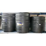 Eight new Smithy heavy duty plastic patio tubs for small trees,