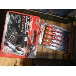 A six piece insulated screw driver set and a seven piece mechanic screw driver set