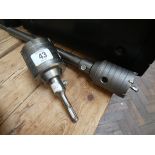 A 50mm core drill plus extension
