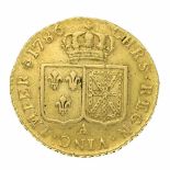 Goldmünze. Chrs Regn Vinc Imper 1786 Lud XVI D GFR ETNAV REX. 7,61 g, Dm. 23,5 mm- - -22.69 %