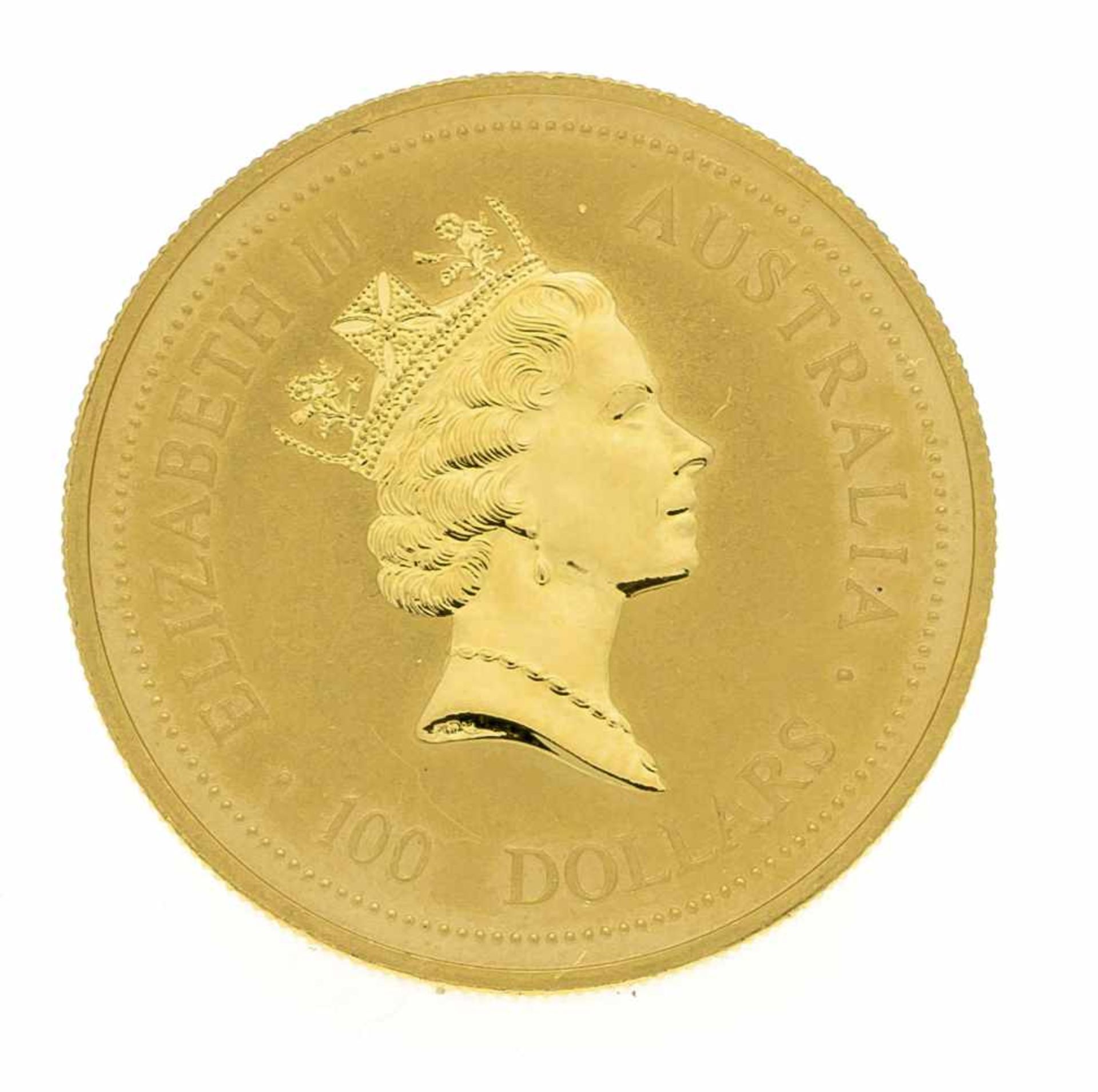 Goldene Anlagemünze. 100 Australische Dollar 1994, 1 oz, 999/1000, Dm. 31,8mm- - -22.69 % buyer's
