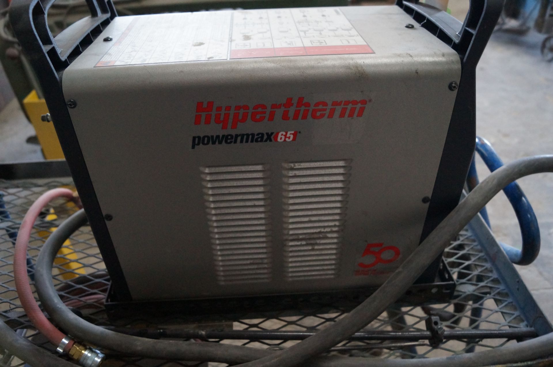 HYPERTHERM Powermax 65 plasma cutter yr.2018 with accessories and cart ser.083266//HYPERTHERM - Image 6 of 6