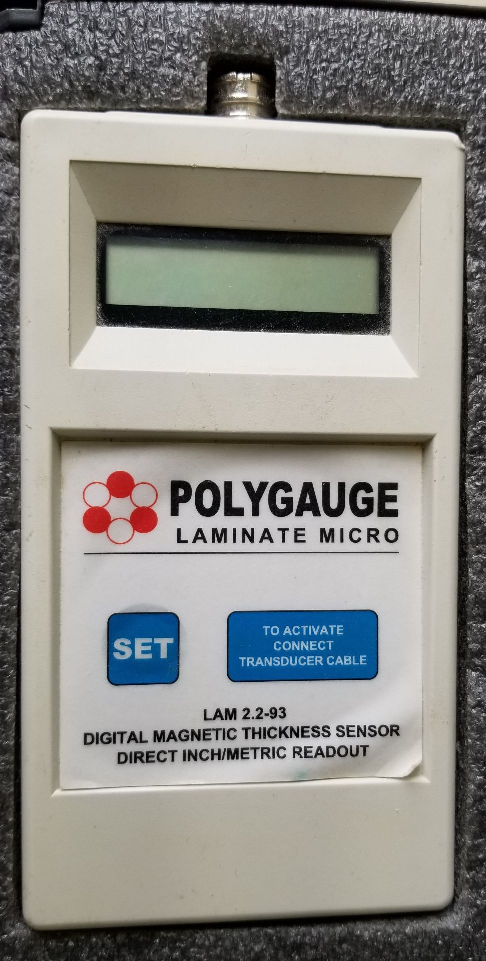 POLYGAUGE Laminate Micro digital magnetic thickness sensor 2.2-93 direct inch/metric // POLYGAUGE - Image 2 of 2