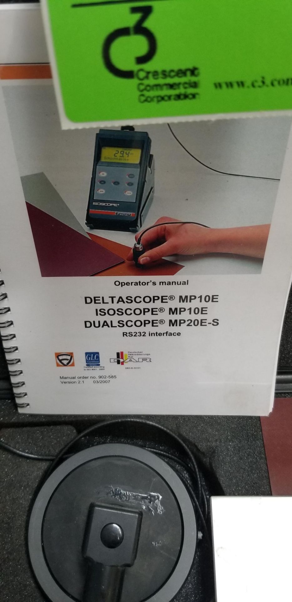 FISCHER Dualscope Coating thickness gauge mod.MP20E-S//Jauge d'épaisseur de revêtement double - Image 2 of 4