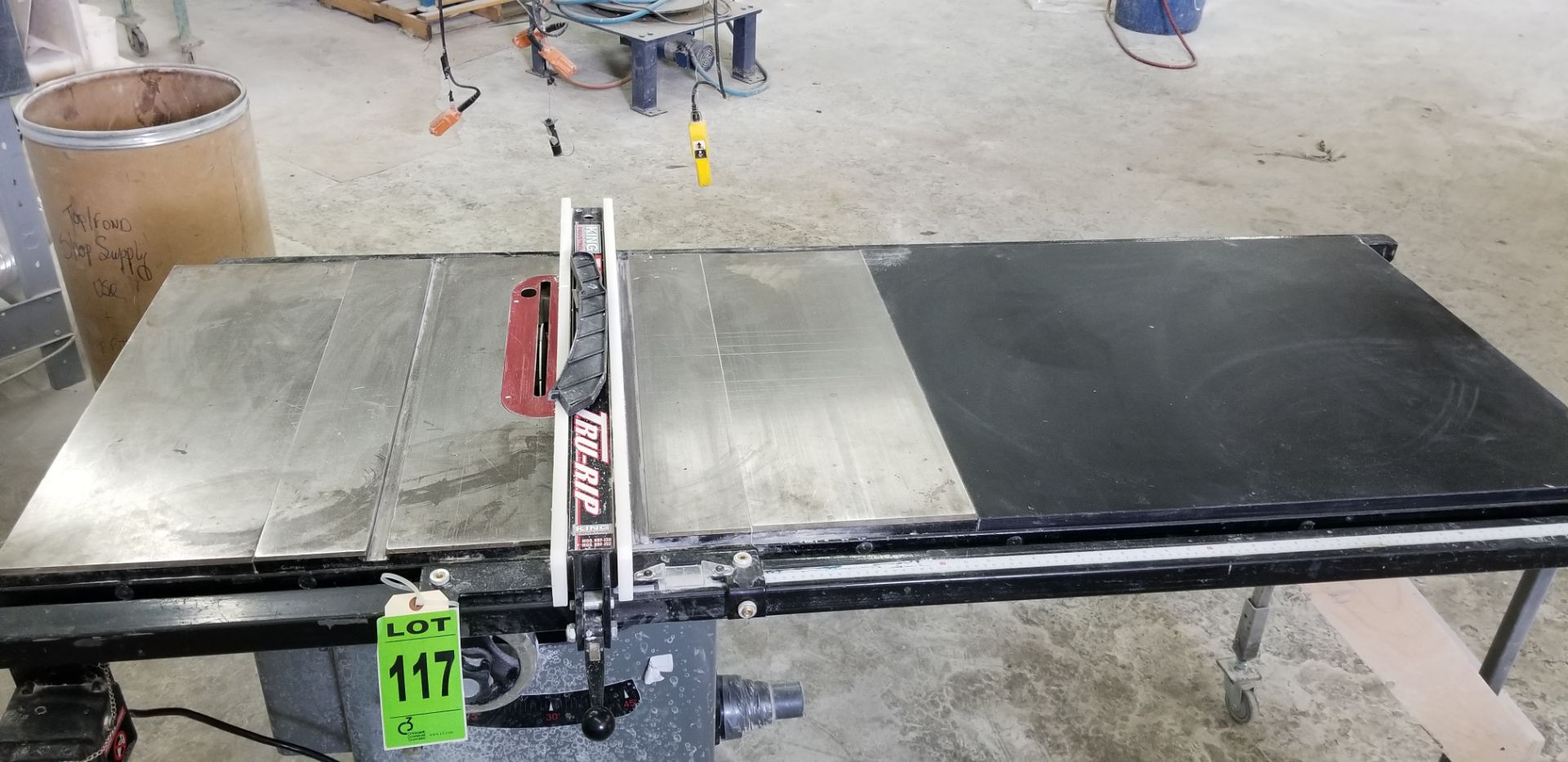 KING INDUSTRIAL 10" cabinet table saw with riving knife, L-tilt mod. KC-10JCS 1-ph//KING - Image 4 of 4