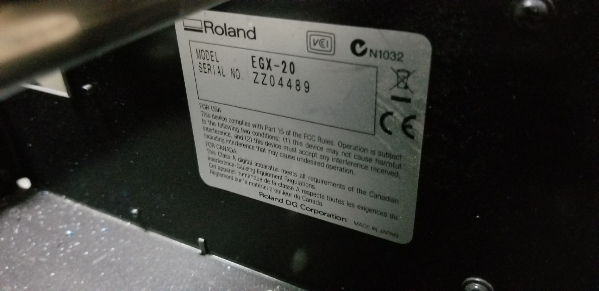 ROLLAND Desktop rotary engraver mod. EGX-20, ser. ZZ04489 - Image 7 of 9