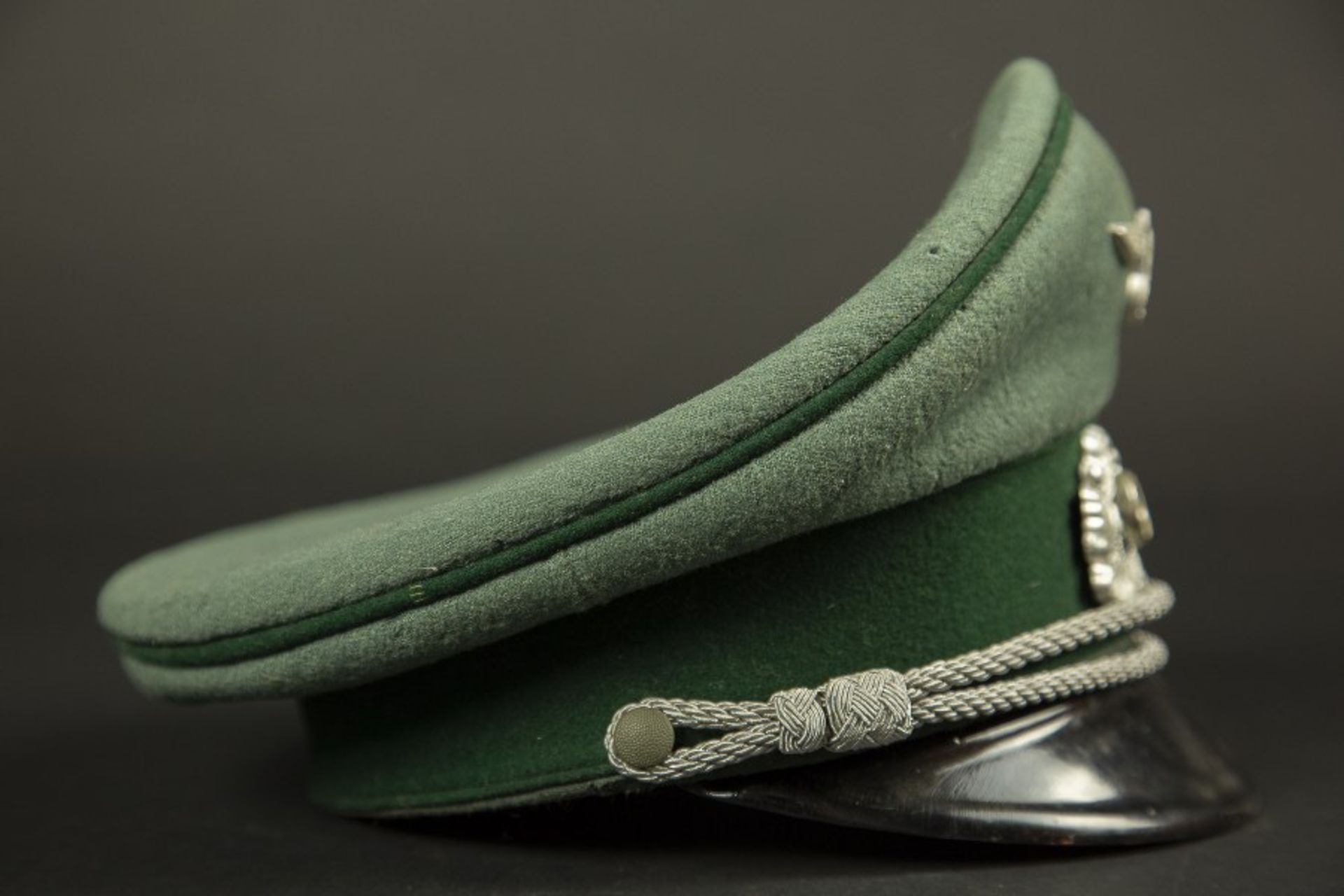 Casquette d'officier de l'administration allemandeEn drap Feldgrau, triple liseré vert de l' - Bild 3 aus 4