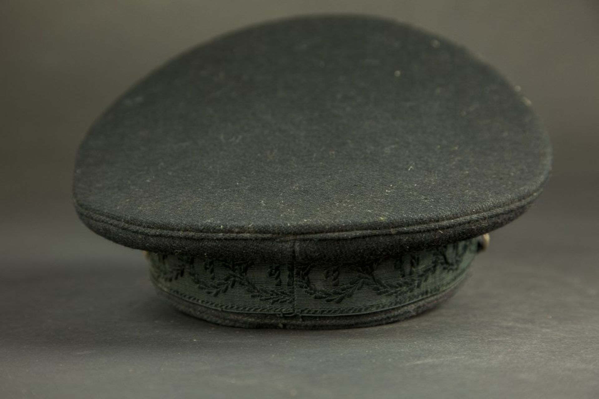 Casquette de cadre subalterne du Parti National Fasciste En drap noir, bandeau tissé de faisceaux - Bild 3 aus 4