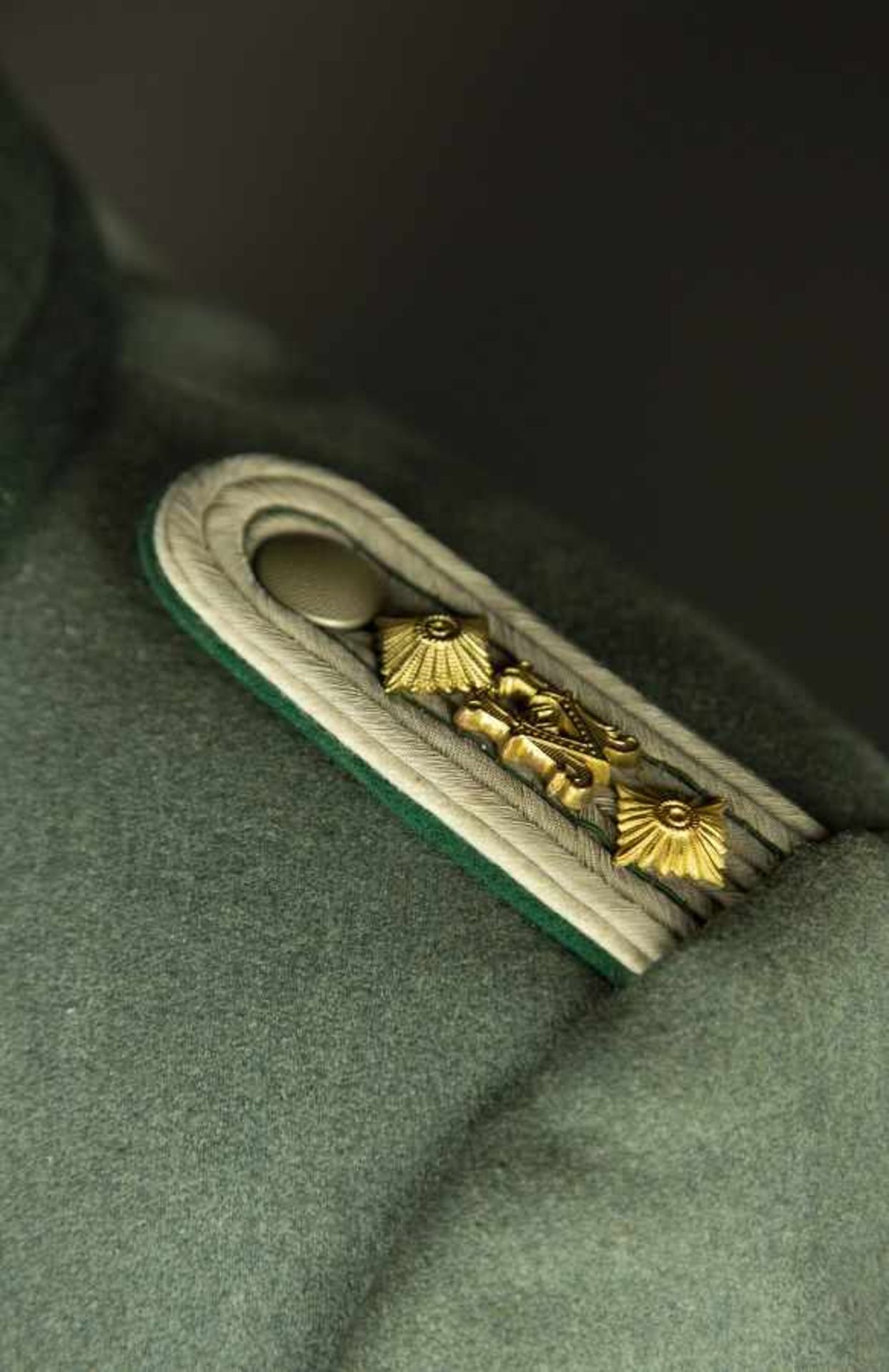 Manteau d'officier de l'Administration de la HeerEn gabardine Feldgrau, col vert canard, tous les - Bild 4 aus 4