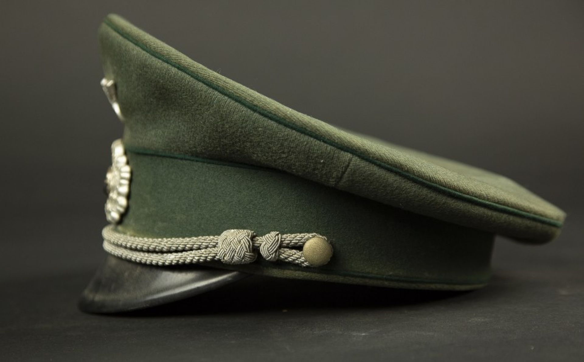 Casquette d'officier de l'administration de la HeerEn gabardine Feldgrau, triple liseré vert foncé - Bild 2 aus 4