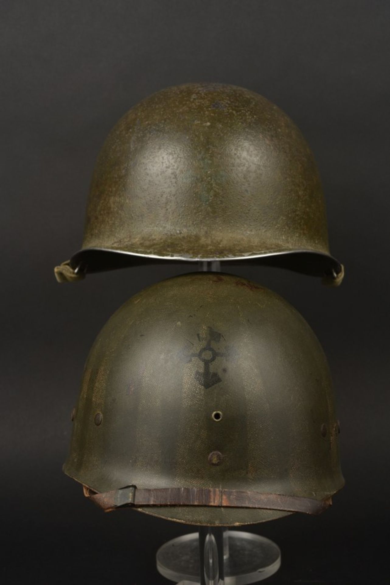 Casque de la 4ème DI US. Helmet of the 4th ID US Coque de casque USM1, fermeture du jonc à l'