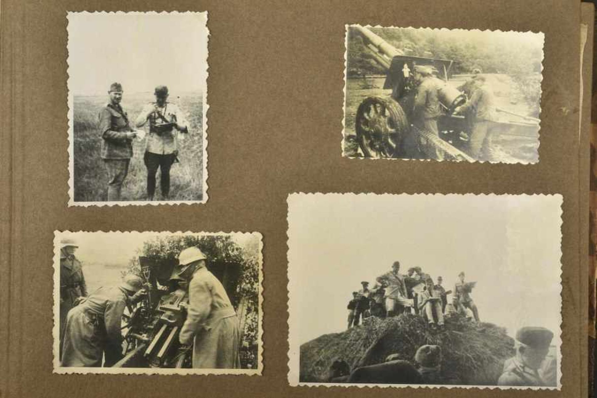 Album photo des troupes de montagneCouverture en carton, disposant de feuilles de chêne montés d' - Bild 3 aus 4