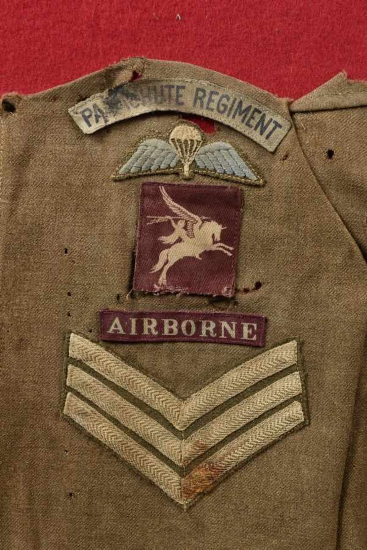 Relique de Battle Dress du 9ème battaillon de la 6ème Airborne. Remains of the Battledress of the - Image 4 of 4