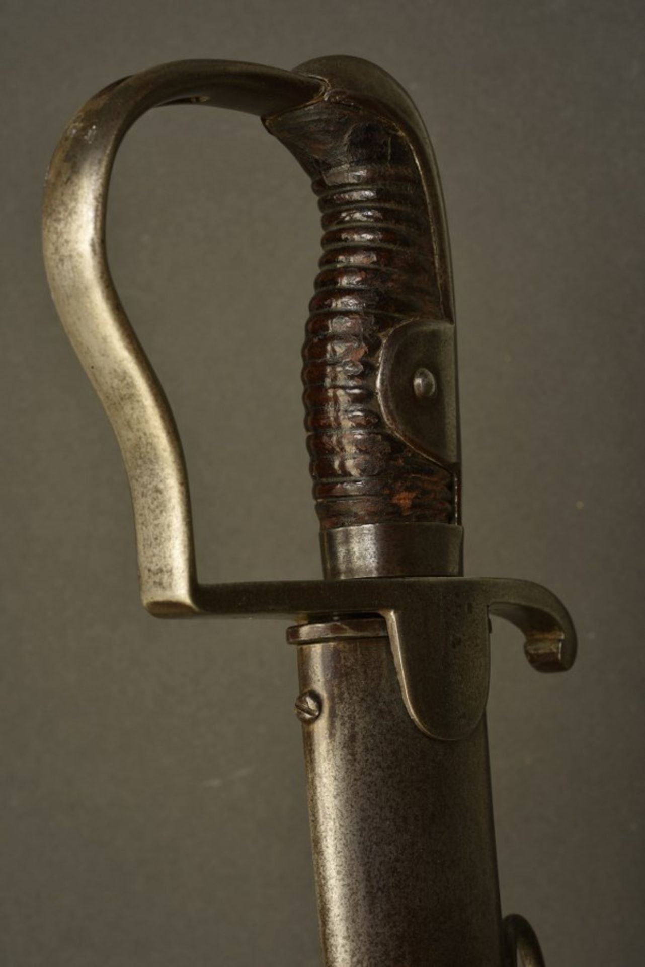Sabre de cavalerie lourde modèle 1811, matriculé d'une colonne de munitionsGarnitures en métal, - Bild 4 aus 4