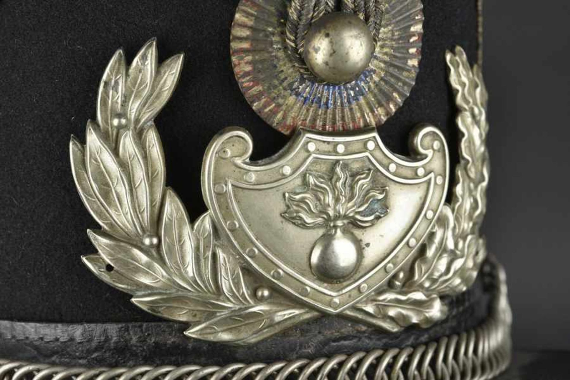 Shako de Gendarmerie Mobile au règlement du 13 aout 1872visière modifiée réglementairement le 10 mai - Bild 4 aus 4