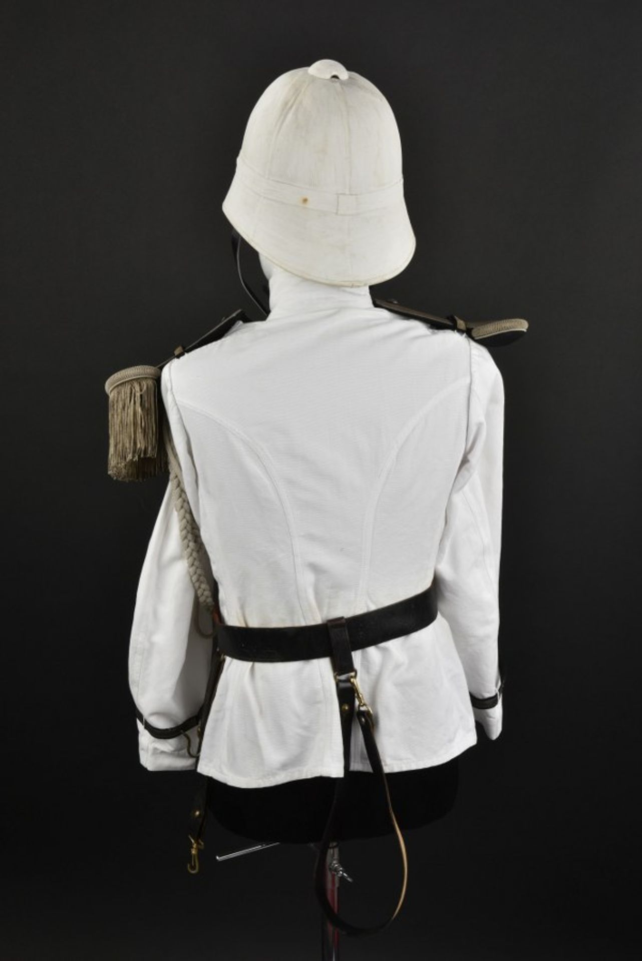 Bustier de sous-lieutenant de gendarmerie coloniale au modèle de 1880 comprenant un casque pain de - Bild 2 aus 4