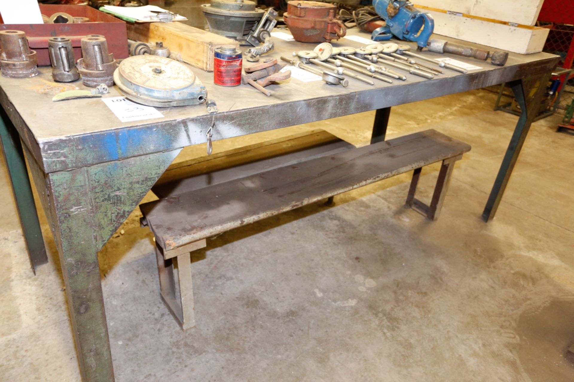 8' X 42" STEEL TABLE