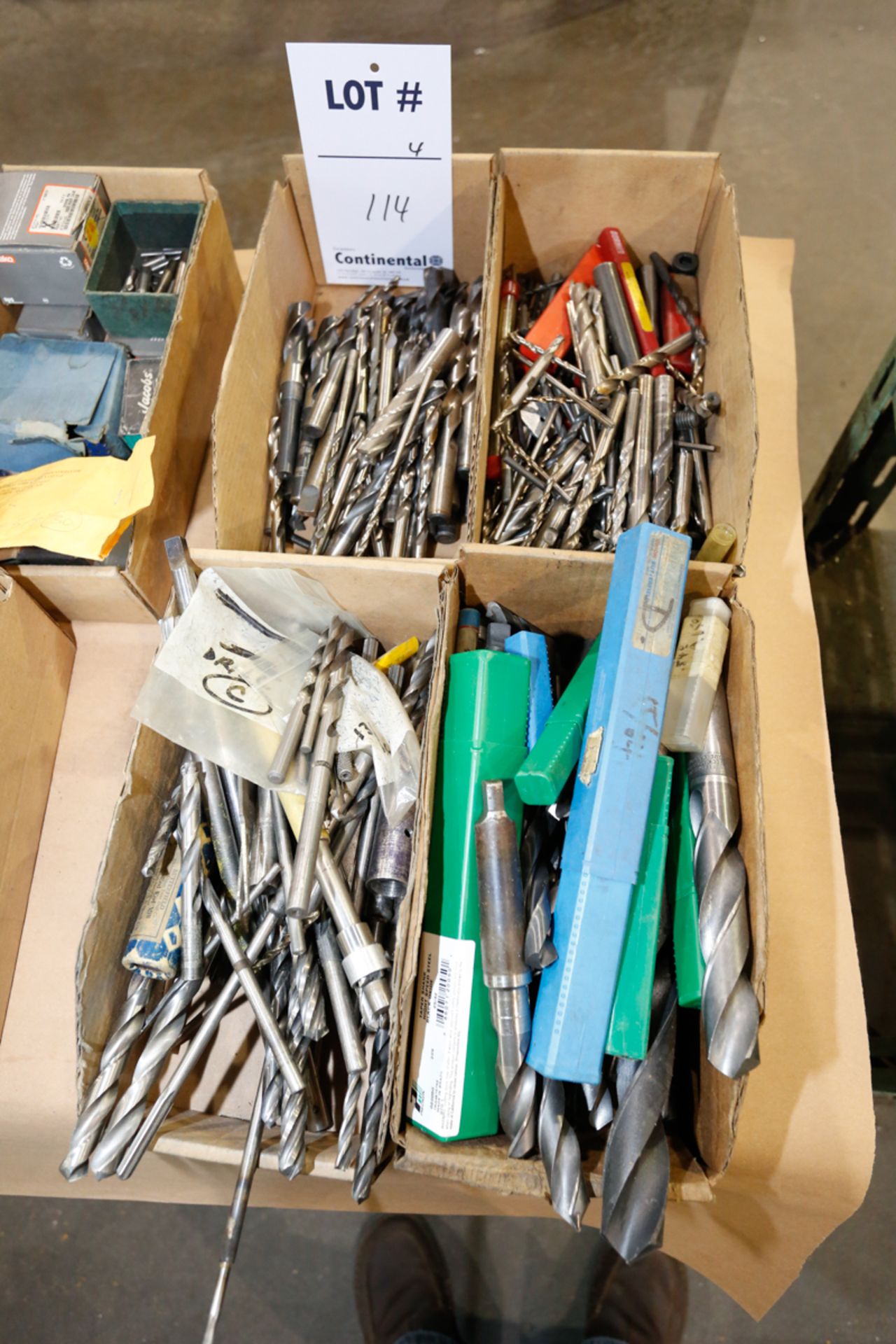 (4) BOXES OF ASSORTED CUTTING TOOLS, ETC