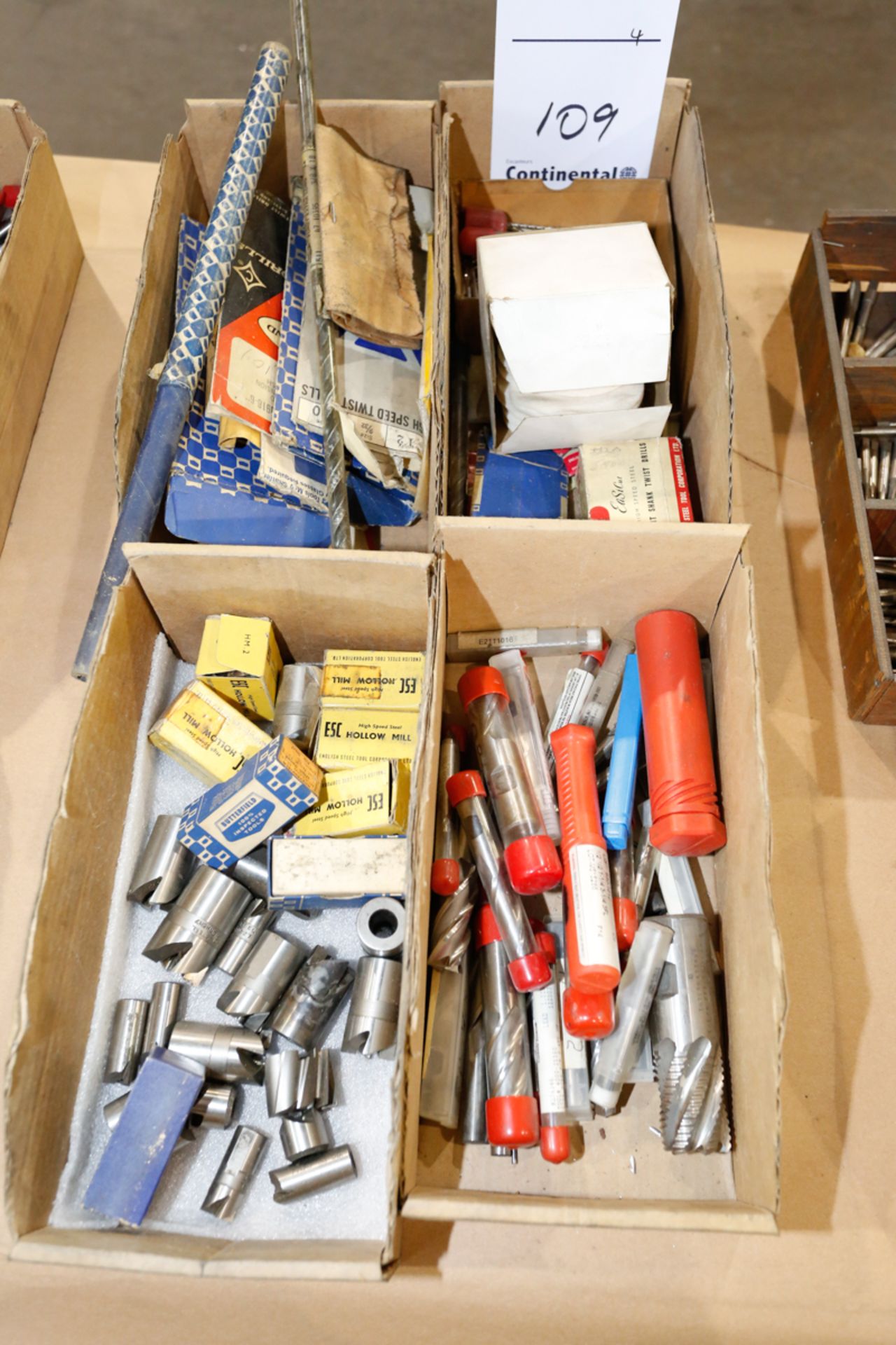 (4) BOXES OF ASSORTED CUTTING TOOLS