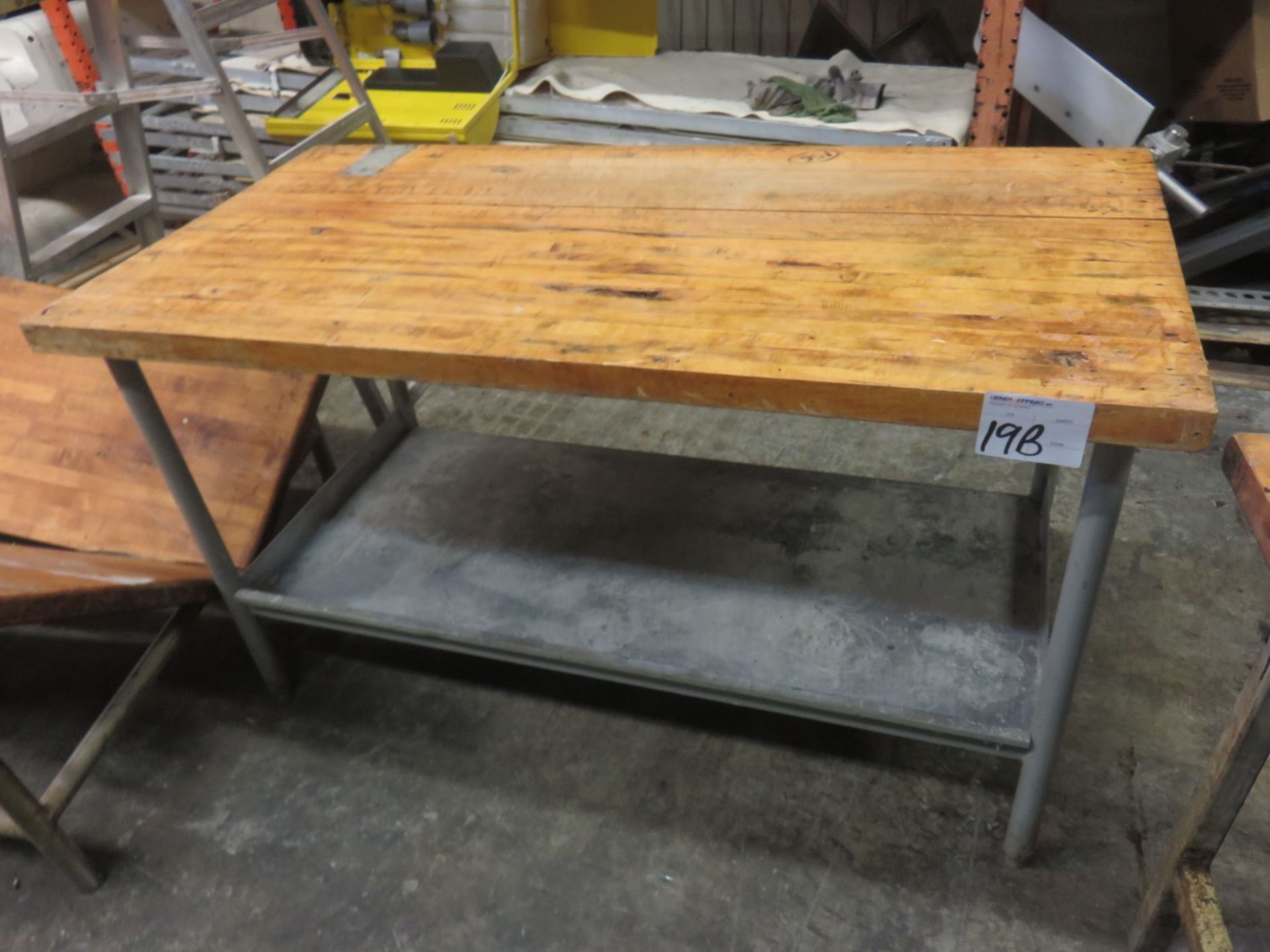 MAPLE TOP & STEEL 30" X 5' PREP TABLE