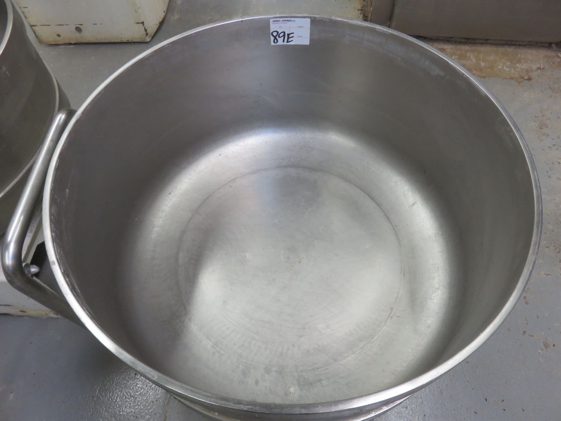 STAINLESS STEEL APPROX 36"DIA X 17"DEEP APPROX 200 - 240KG CAP SPIRAL DOUGH MIXING BOWL W/ TROLLEY - Image 2 of 2